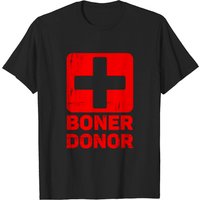 T-Shirt Boner Donor pour Hommes en Noir — T-shirts pour hommes