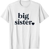 T-shirt Annonce de Grande Sœur et Petite Sœur pour Filles