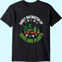 T-shirt assorti pour hommes : amoureux des plantes et des chiens — T-shirts pour hommes