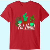 T-shirt Pot Head Succulent pour Amateurs de Plantes et Jardiniers