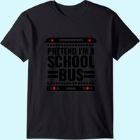 T-shirt de costume d'Halloween « Faites comme si j'étais un autobus scolaire » pour hommes — T-shirts pour hommes