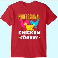 T-shirt pour hommes Chasseur de poules professionnel