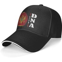Casquette Ajustable D'In My DNA Drapeau Du Monténégro