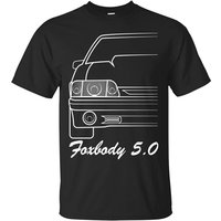 T-Shirt Wheel Spin Addict Men's Foxbody Mustang Outline