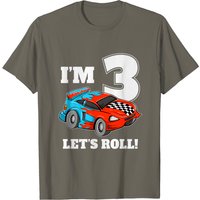 T-Shirt Enfant Voiture de Course 3e Anniversaire Garçon — T-shirts pour hommes