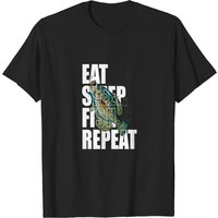 Old Glory Eat Sleep Fish Repeat Crappie T-Shirt pour hommes