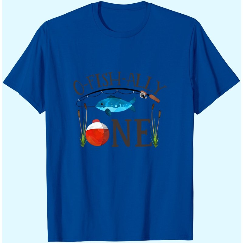 T-shirt de pêche pour le 1er anniversaire de O-Fish-Ally