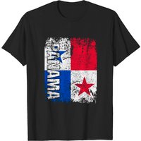 T-shirt Vintage Distress Drapeau Panama pour Hommes — T-shirts pour hommes