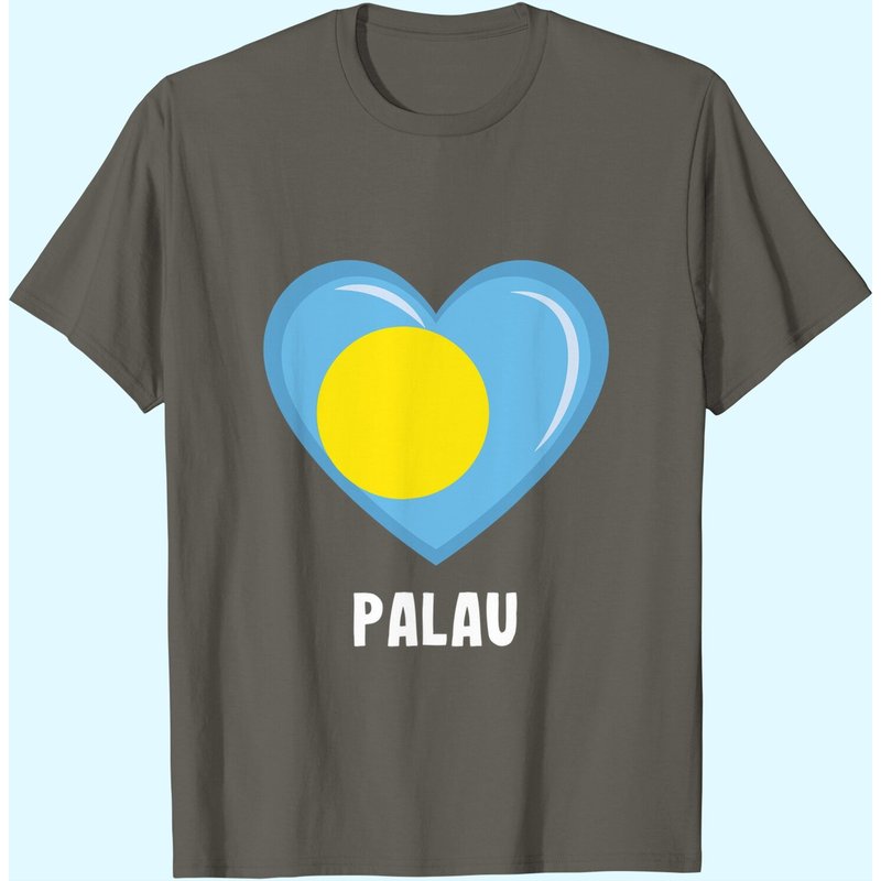 T-shirt Drapeau de Palau pour Hommes en Noir — T-shirts pour hommes