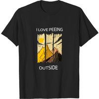 T-shirt humoristique I Love Peeing Outside pour hommes — T-shirts pour hommes