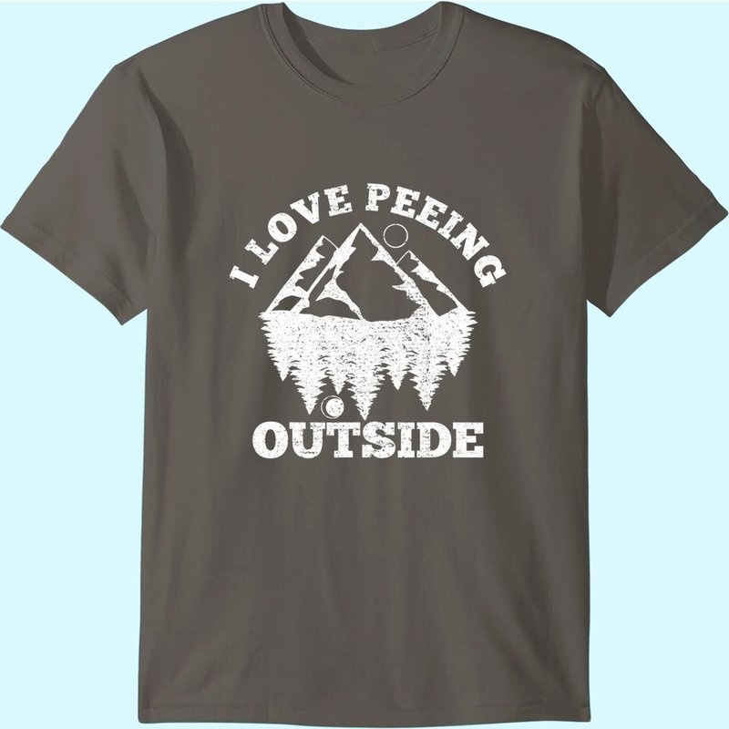 T-shirt d'extérieur pour hommes I Love Peeing Outside