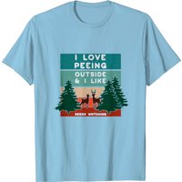 T-shirt I Love Peeing Outside Hiker Camper pour hommes