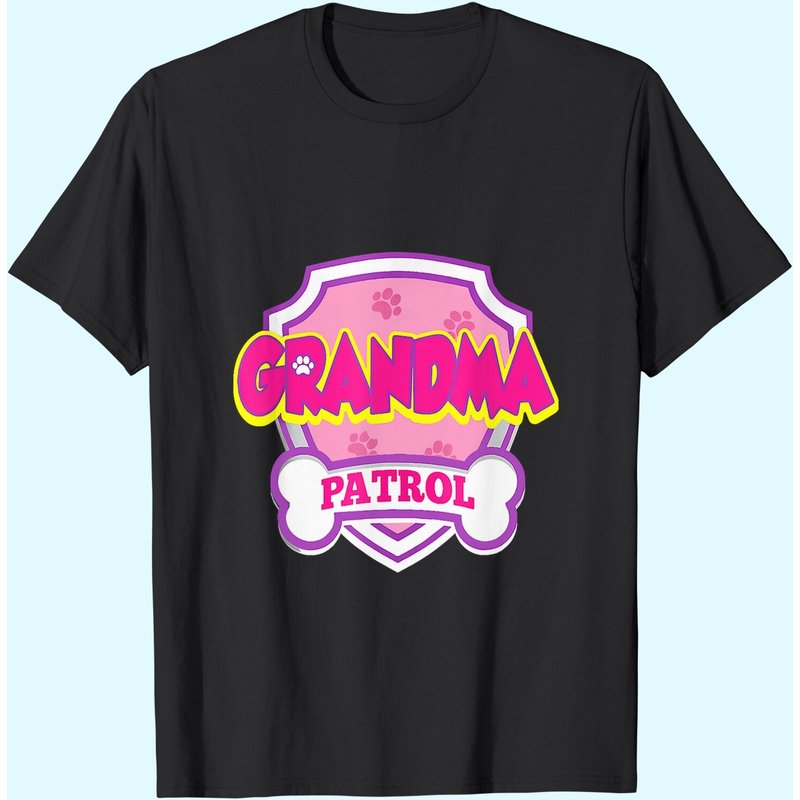 T-shirt pour hommes de cadeau d'anniversaire Grandma Patrol Dog — T-shirts pour hommes