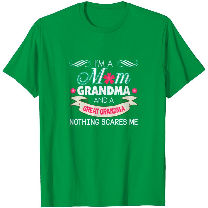 T-shirt Je suis une maman, grand-mère, rien ne me fait peur — T-shirts pour hommes