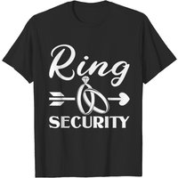 Kids Ring Security Wedding Party Bearer T-Shirt for Men