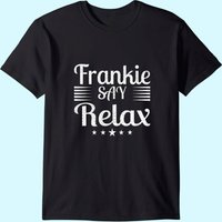Frankie Says Relax Text Graphic T-shirt for Men