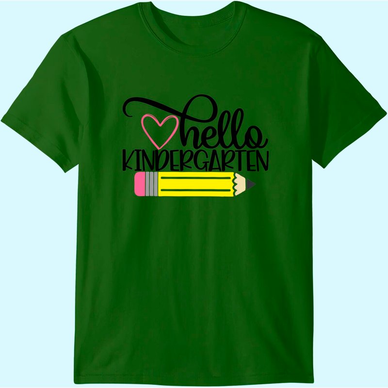 T-shirt Hello Kindergarten pour hommes - Cadeau de retour à l'école
