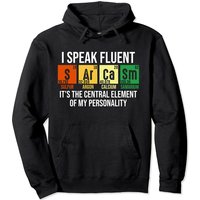 I Speak Fluent Science Teacher Nerd Gift Pullover Hoodie — Mens Hoodies