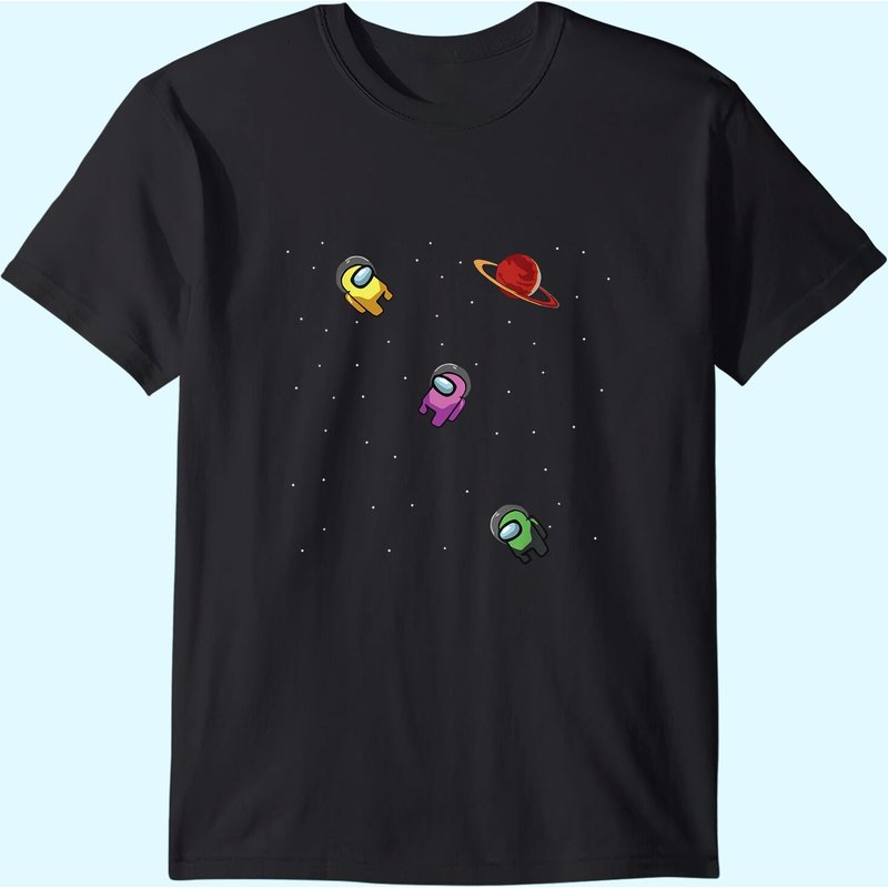 T-shirt Cool Crewmates Nageant dans l'Espace pour Hommes