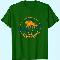 T-shirt en coton pour hommes Key West Vintage Emblem
