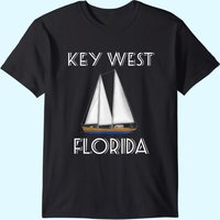 Key West Florida Nautical Sailboat T-Shirt for Men — Mens T Shirts