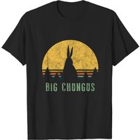 Big Chungus Shirt Vintage Sunset Meme Video Game Gift for Men