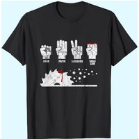 Rock Paper Scissors Table Saw Woodworking Carpenter T-Shirt
