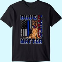 Police Officer K9 Dog Shirt Blue Lives Matter T-shirt