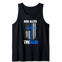 Débardeur God Bless the Blue Police Lives Matter pour hommes — T-shirts pour hommes