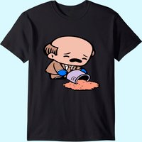 T-shirt Kevin Dropping His Chili pour hommes - Noir — T-shirts pour hommes