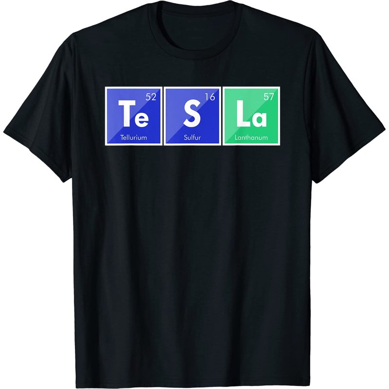 T-shirt pour hommes Periodic Table Véhicules Électriques EV 3 Y X — T-shirts pour hommes