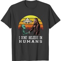 T-shirt Alien UFO I Don't Believe in Humans — T-shirts pour hommes