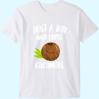 Juste un garçon qui aime les noix de coco T-Shirt pour hommes — T-shirts pour hommes