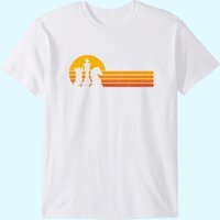 Vintage Chess Player Sunset Pieces T-Shirt for Men — Mens T Shirts