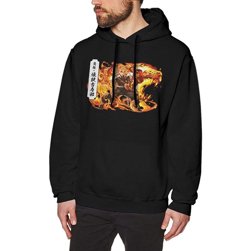 Hoodie Anime Kyoujurou Rengoku pour Unisexe — Sweats à capuche pour hommes