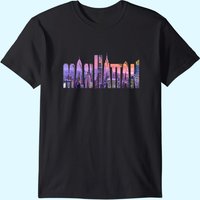 Manhattan NYC New York City Skyscrapers T-Shirt for Men — Mens T Shirts