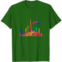 T-Shirt Burj Khalifa Gratte-Ciel pour Hommes en Noir — T-shirts pour hommes
