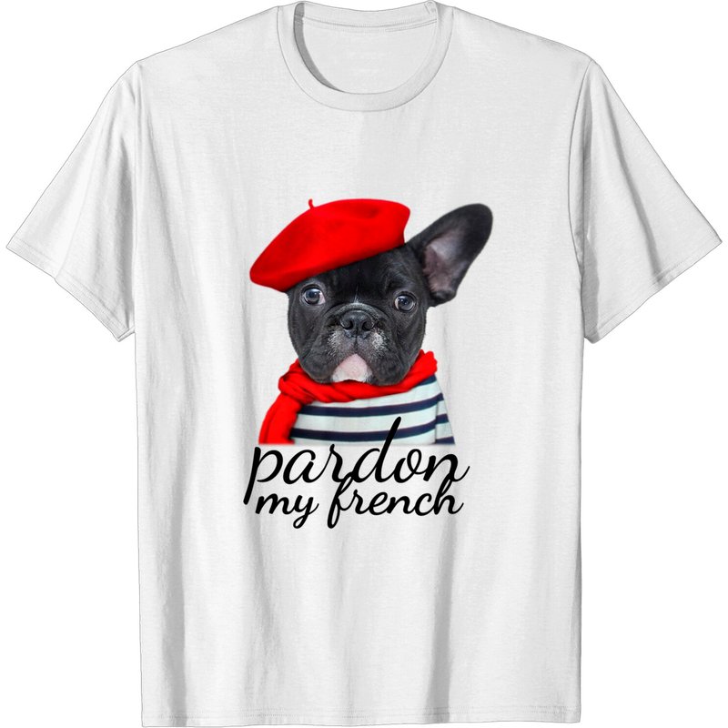 T-shirt Pardon My French Bulldog Frenchie pour hommes — T-shirts pour hommes