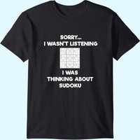 T-shirt Sudoku Listening pour hommes - Noir — T-shirts pour hommes