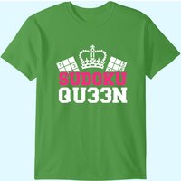 T-Shirt Sudoku Queen pour hommes en noir