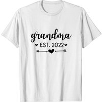 T-shirt pour hommes Grandma Est. 2022 pour nouveaux grands-parents