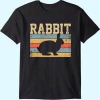 T-shirt Vintage Rabbit pour hommes en noir — T-shirts pour hommes