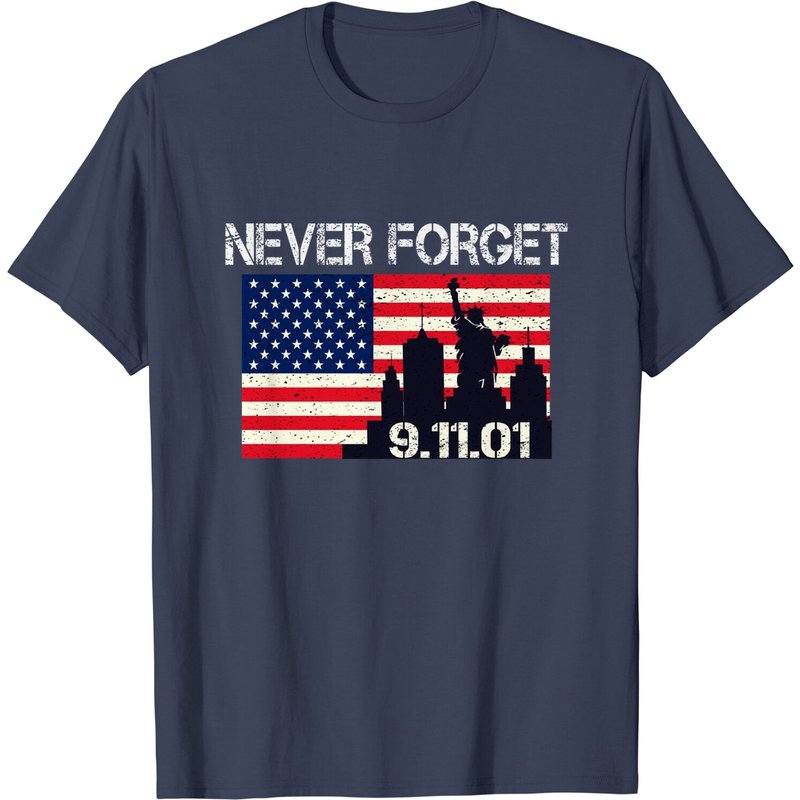 T-Shirt Vintage Never Forget Patriotic 911 pour Hommes — T-shirts pour hommes