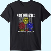 T-Shirt I Support First Responders pour hommes
