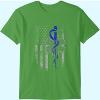 T-shirt EMT Drapeau des Premiers Secours pour Hommes