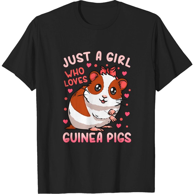 Pig Just A Girl Who Loves Guinea T-Shirt for Men — Mens T Shirts