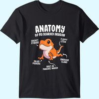 Anatomy Of A Bearded Dragon T-Shirt for Reptile Lovers
