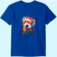 Ferret Face Graphics Hand Drawn Splash Art Men's T-Shirt — Mens T Shirts