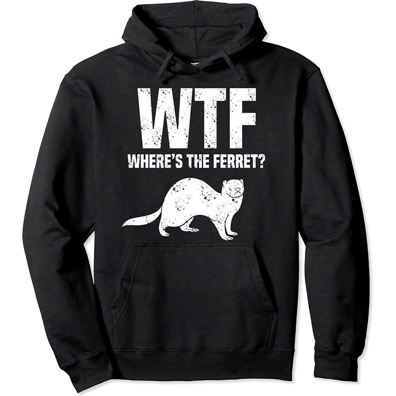 Ferrets Lover Pullover Hoodie for Animal Owners — Mens Hoodies