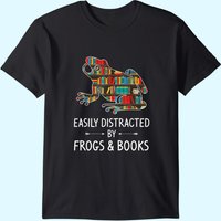 T-shirt pour hommes facilement distrait par les grenouilles et les crapauds — T-shirts pour hommes